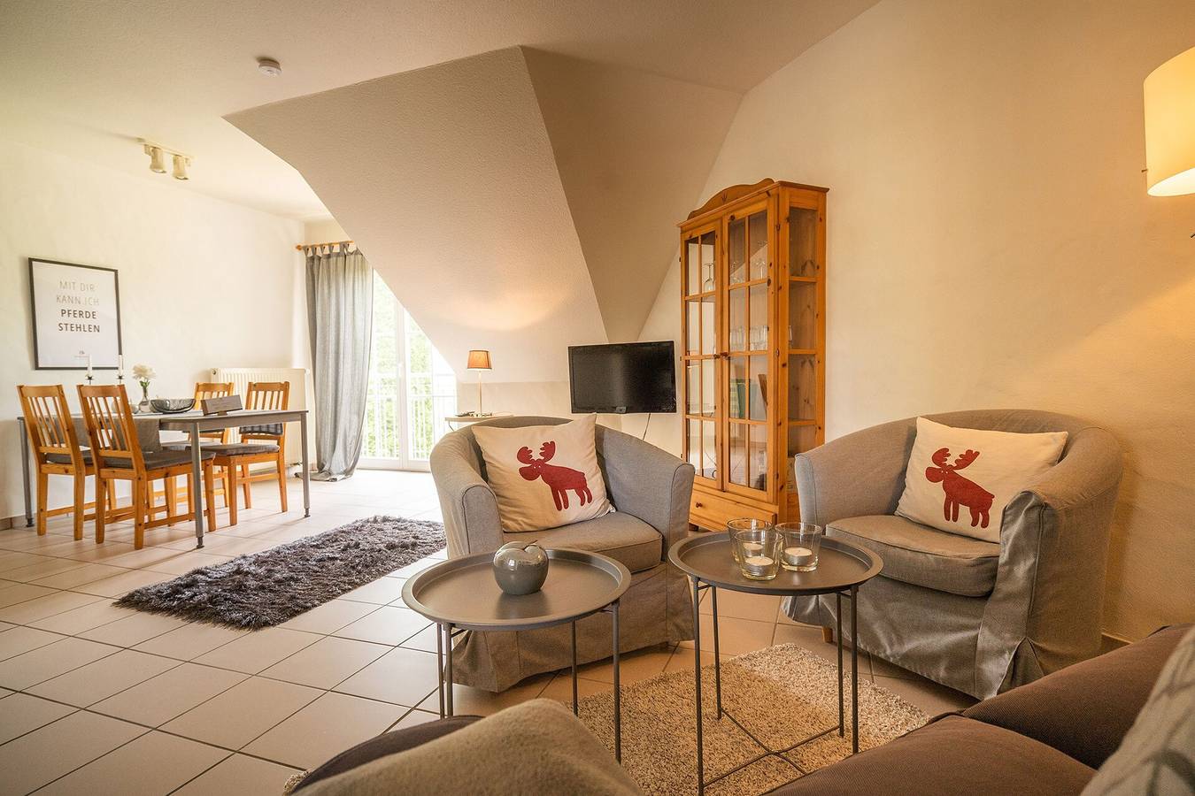 Ganze Wohnung, Apartment 'Ferienhof Homann Sauerland - Lh 6 Balkon und Wlan in Nehden, Brilon