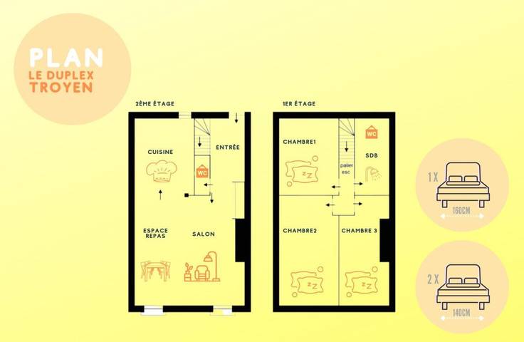 Location de vacances pour 2 personnes à Troyes - 3