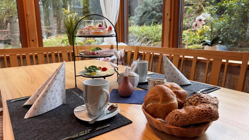 Hotel für 2 Personen, mit Balkon und Balkon/Terrasse sowie Terrasse und Garten in Bad Staffelstein - 3