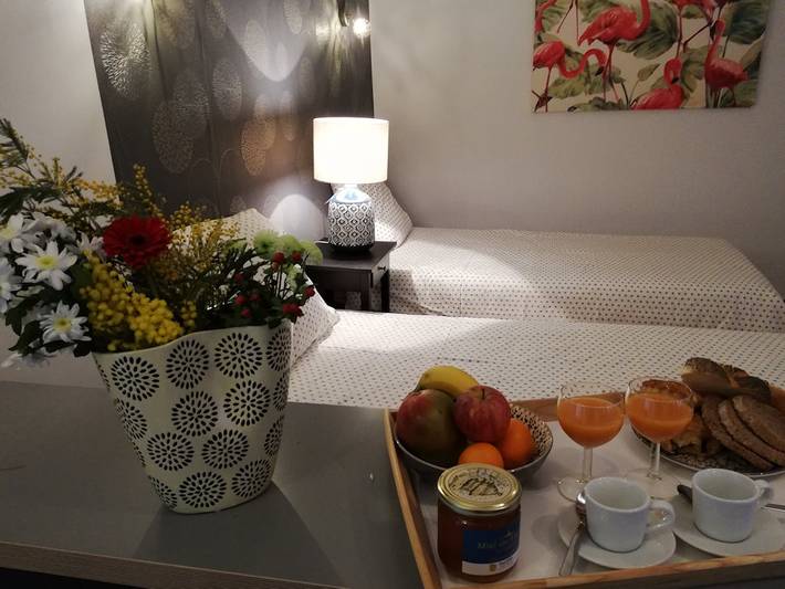 Studio pour 2 personnes, avec piscine ainsi que terrasse et jardin - 1