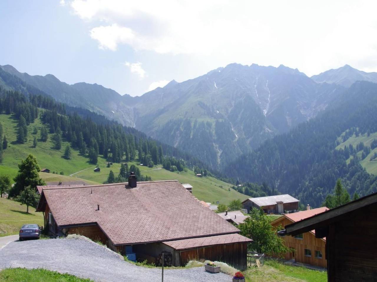 Altes Walserhaus in Safiental, Alpenarena