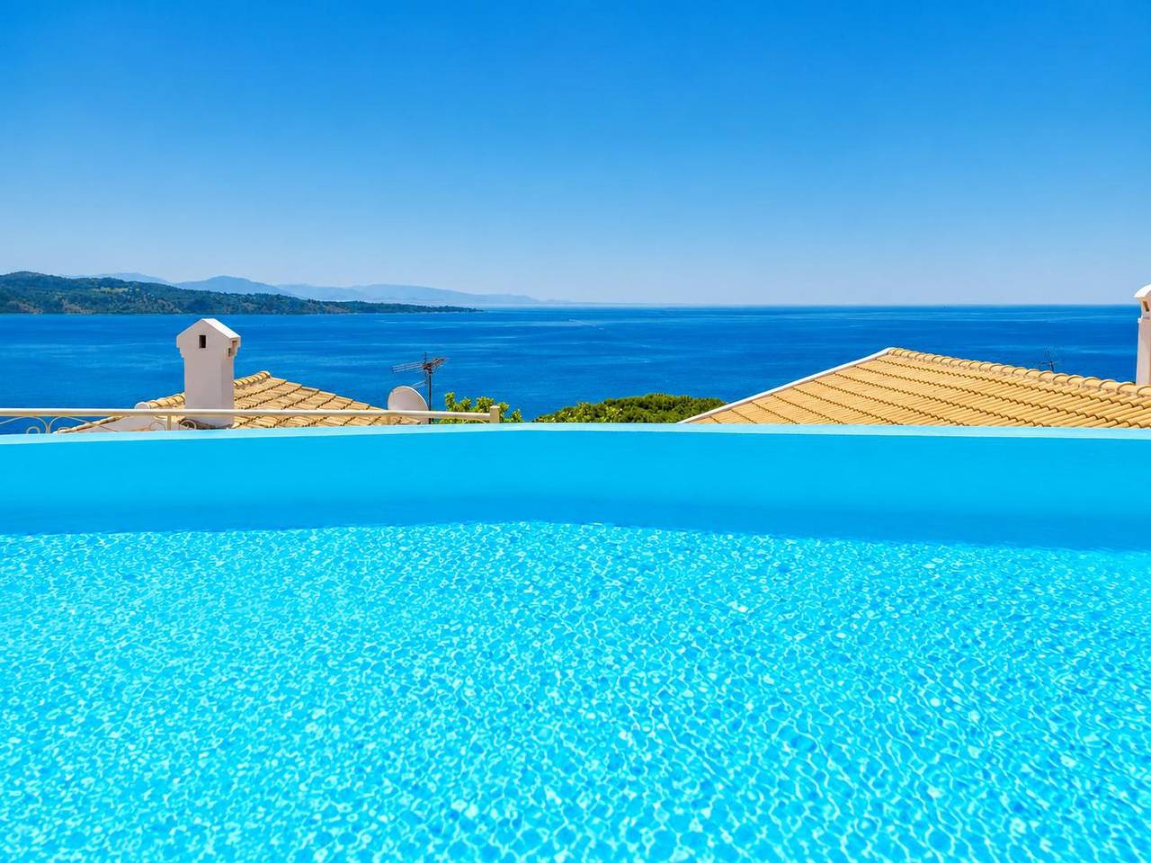 Villa voor 6 personen met uitzicht op zee in Kalami, Corfu