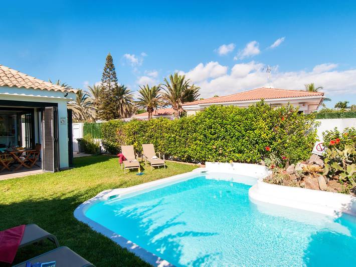 Ferienhaus für 4 Personen, mit Terrasse und Garten sowie Pool, mit Haustier auf den Kanaren - 2