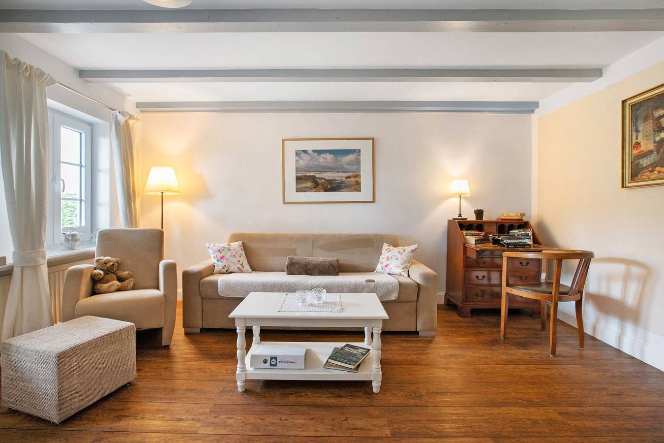 Ganze Wohnung, 'Fewo Luna' mit Privatterrasse, Gemeinschaftsgarten und Wi-Fi in Emmelsbüll-Horsbüll, Nordseeküste