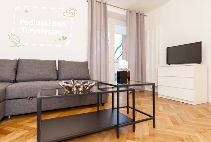 Apartament wakacyjny dla 4 osób, z Balkon i Taras oraz Widok w Białystok