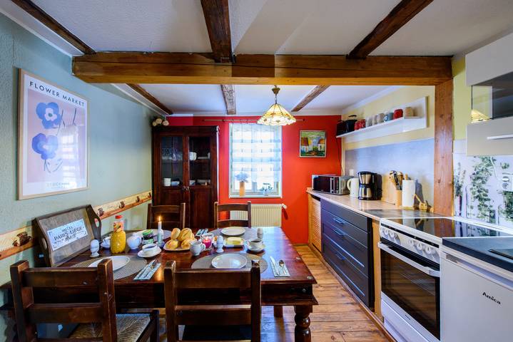 Ferienwohnung für 5 Personen, mit Garten, kinderfreundlich in Adventsstadt Quedlinburg