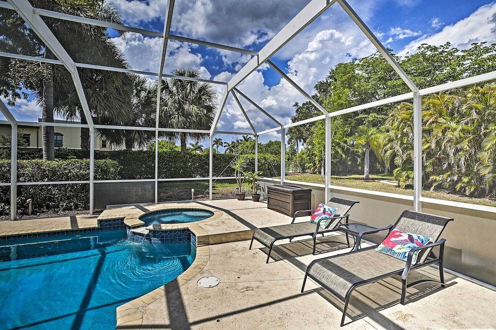 Modern Beach Retreat w/ Pool, Hot Tub, & Patio! in Iona, Southwest Florida