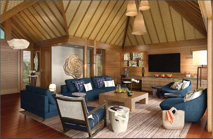 Station pour 4 personnes, avec vue ainsi que jardin et piscine dans Bora Bora - 2