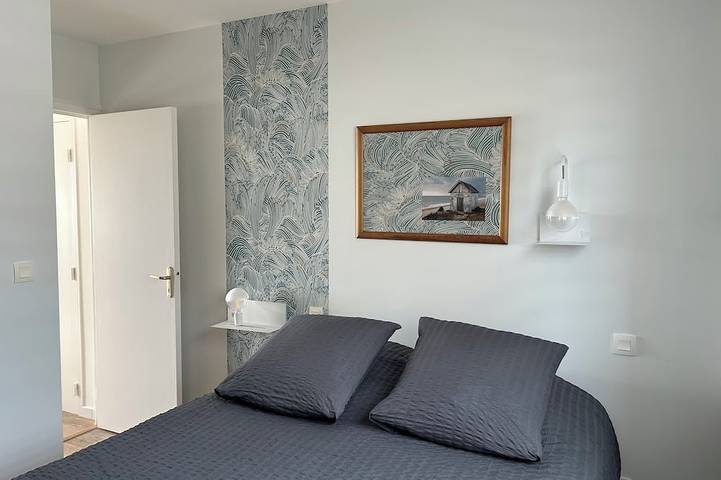 Appartement entier, Vue sur Mer, Appartement Rénové au Coeur de la Station Balnéaire in Agon-Coutainville, Région de Coutances