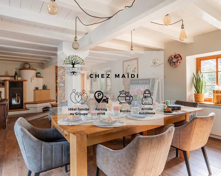 Location de vacances pour 6 personnes, avec Terrasse ainsi que Jardin et Vue à Schœnbourg