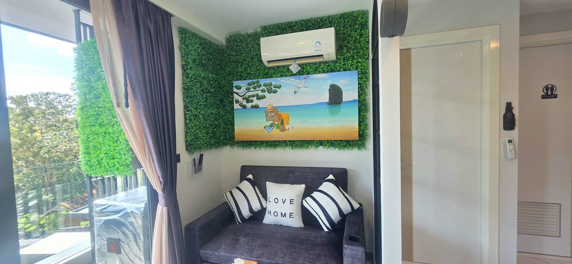 Ganze Wohnung, A202 - Serviced Apartment mit 1 Schlafzimmer und teilweisem Meerblick, Ao Nang Beach in Ao Nang, Krabi Provinz