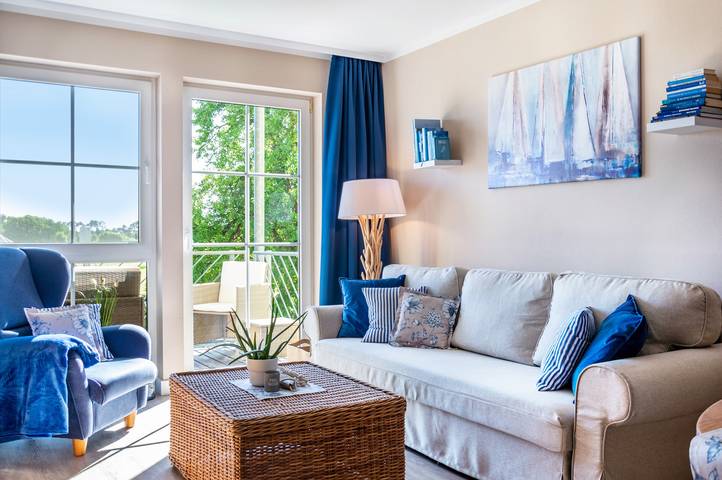 Ferienwohnung für 4 Personen, mit Balkon und Garten sowie Seeblick in Franken
