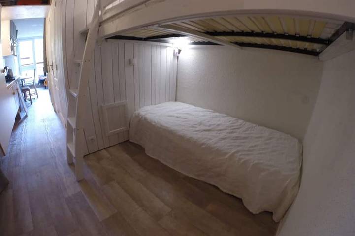 Appartement entier, Arc 1800 - Studio avec balcon vue Montblanc, au pied des pistes pour 5 pers. in Arc 1800, Bourg-Saint-Maurice