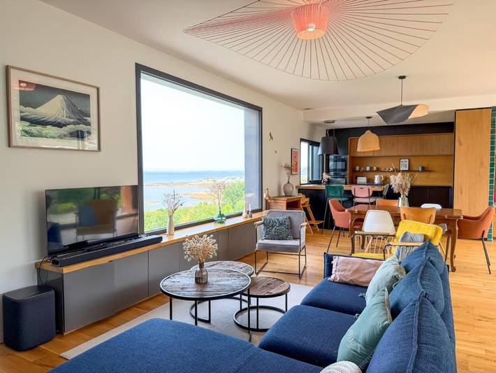 Maison de vacances pour 9 personnes, avec vue et jardin
