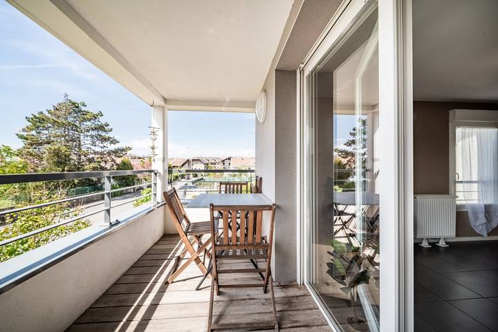 Location de vacances pour 4 personnes, avec Balcon dans Lac Léman (France)