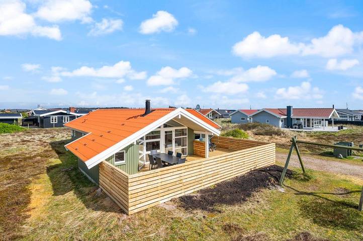 Ferienhaus mit Meerblick für 6 Personen, mit Sauna und Whirlpool sowie Terrasse am Ringkøbing Fjord