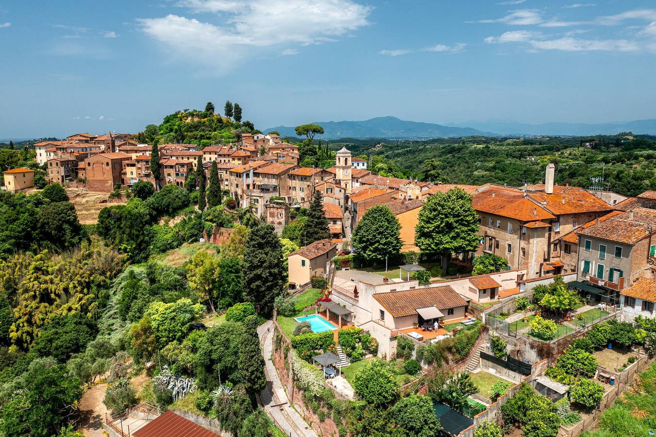Ferienhaus 'Casa Conte Martini' mit Gemeinschaftspool, Wlan und Klimaanlage in Palaia, Pisa Provinz