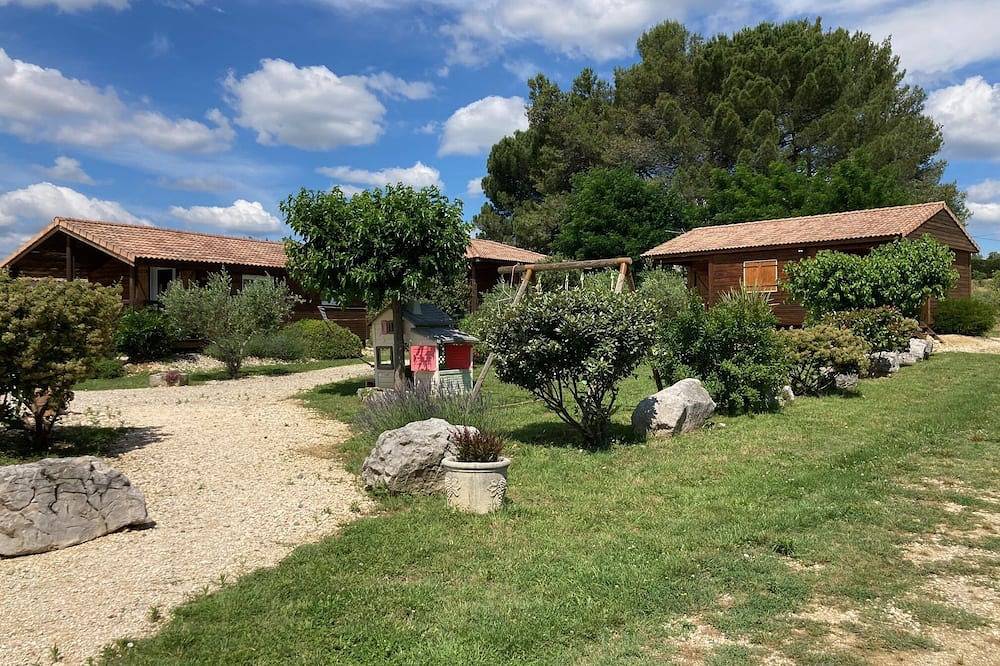 Uroczy domek „Viognier” drewniany w pełni wyposażony klimatyzowany in Ruoms, Ardèche