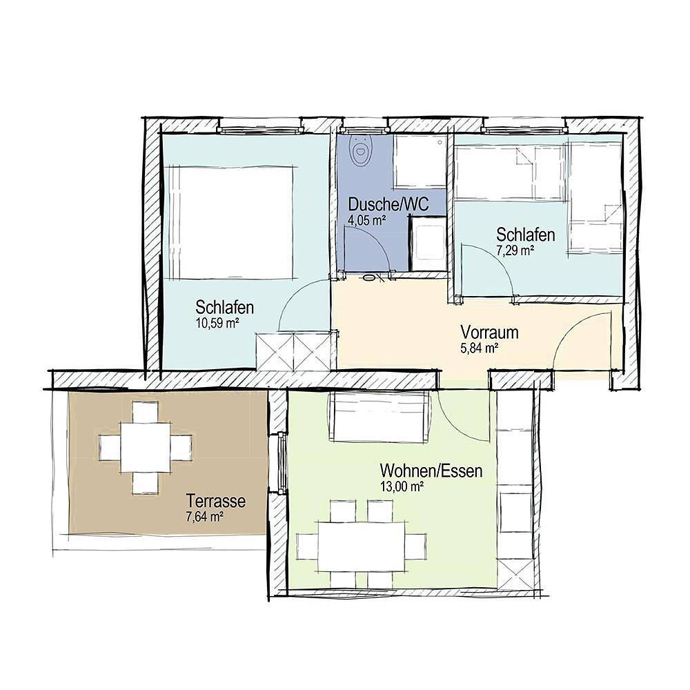 Ganze Ferienwohnung, Fewo 2 in Karawanken und Bachergebirge, Sankt Kanzian am Klopeiner See