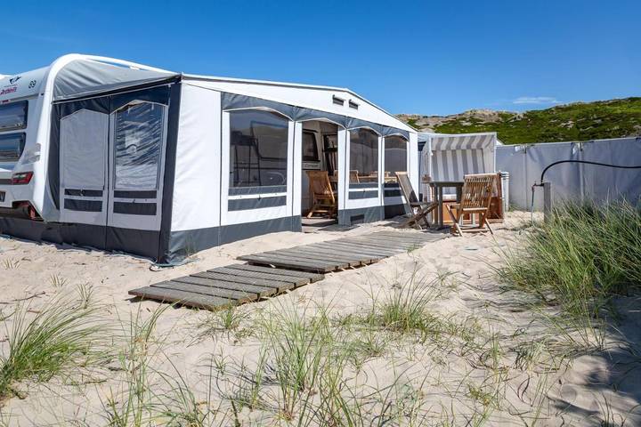 Camping voor 4 personen, met Terras en Uitzicht in Waddeneilanden