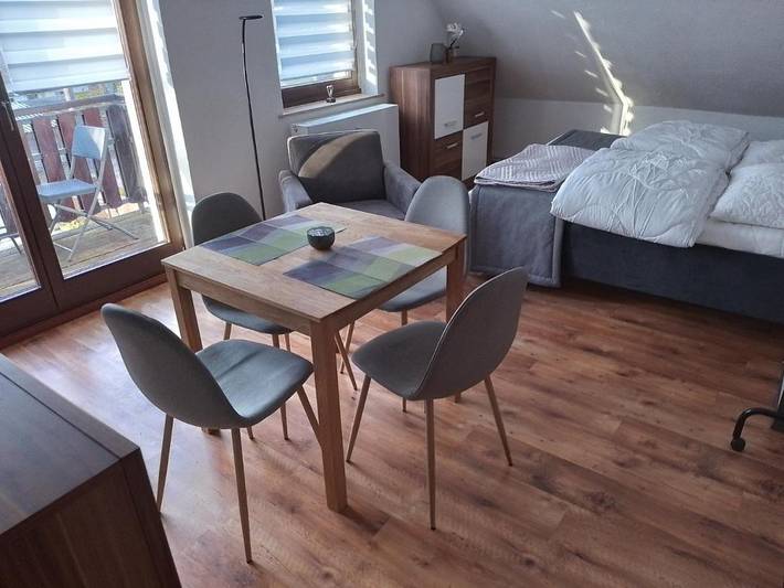 Ferienwohnung für 2 Personen, mit Balkon und Terrasse sowie Garten und Sauna in Ferch - 3