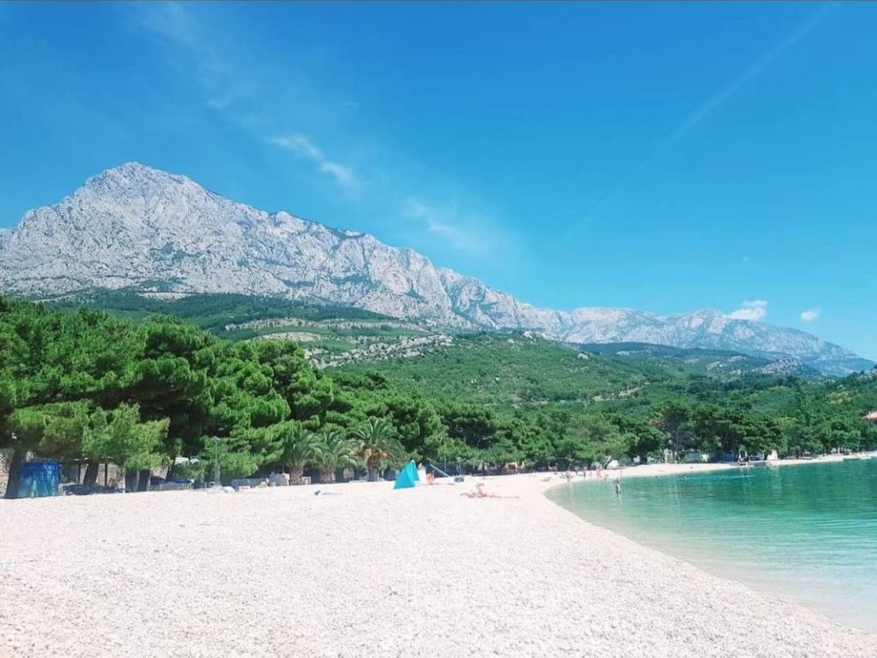 Hel leilighet, Weiße Idylle auf dem blauen Meer in Promajna, Makarska Riviera