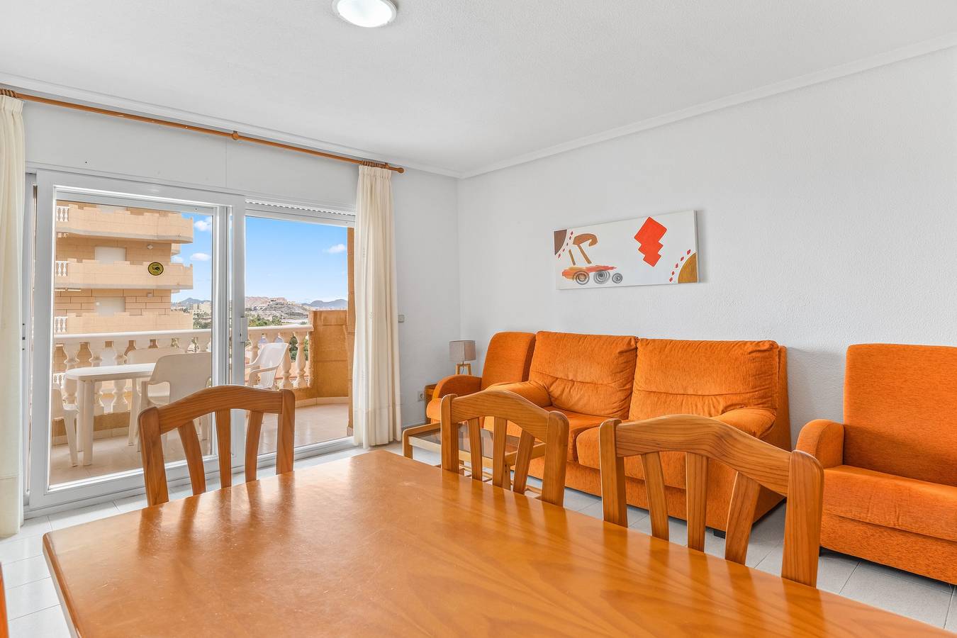 Apartamento entero, Apartamento 'Castillo De Mar F2 Torre Norte 5a' con vistas al mar, piscina compartida y Wi-Fi in San Javier, Costa Cálida