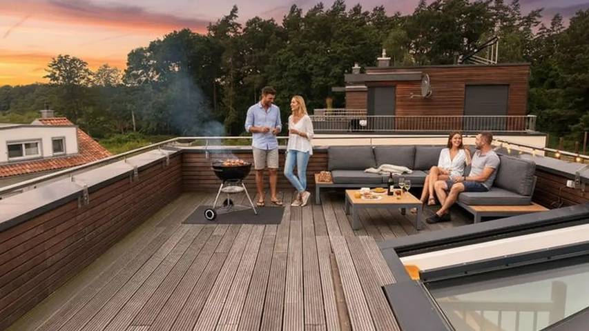 Ferienhaus für 5 Personen, mit Terrasse und Garten sowie Sauna - 1