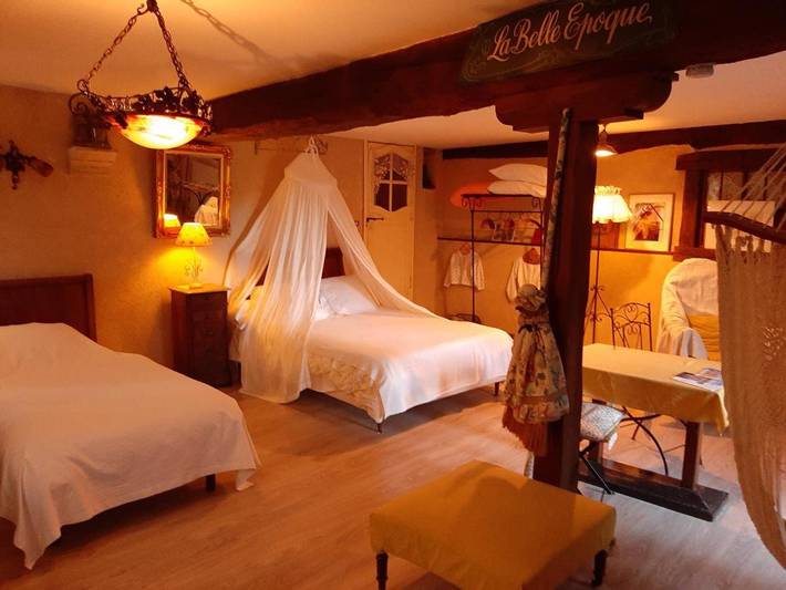 Chambre d’hôte pour 3 personnes, avec terrasse et vue