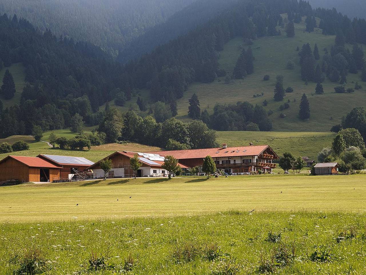 Ferienhof Köpf - Familienzimmer Og 2-4 Personen in Oberammergau, Bayerische Alpen