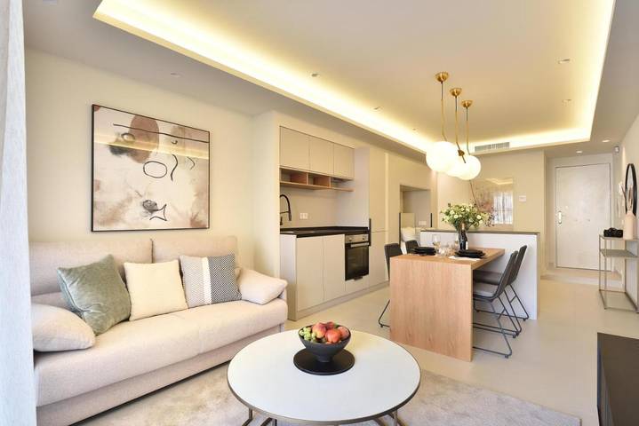 Apartamento para 3 personas, con terraza y piscina para niños además de piscina y vistas en Playa de la Cala del Moral