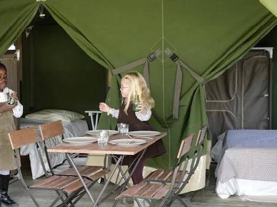 Camping Le Domaine Aramis - Tente en toile et en bois 5 personnes - Lodge Nature 3 Pièces 5 Personnes Sans Sanitaires in Marsan (homonymie), Gers