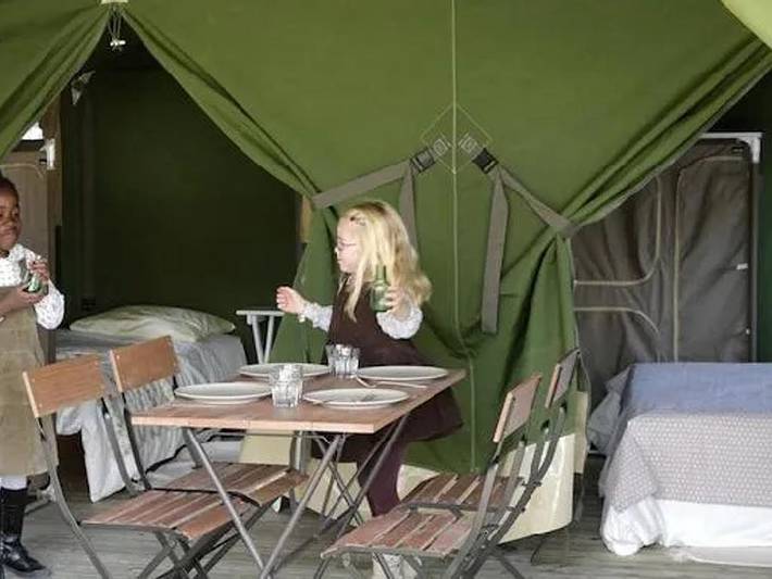 Camping Le Domaine Aramis - Tente en toile et en bois 5 personnes - Lodge Nature 3 Pièces 5 Personnes Sans Sanitaires in Marsan (homonymie), Gers