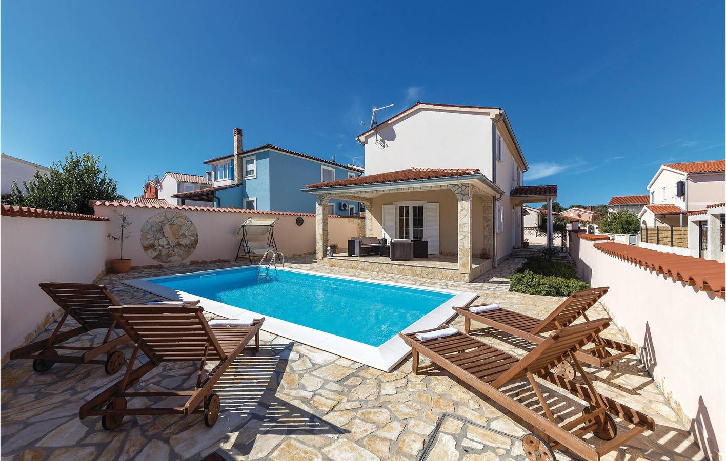 Ferienhaus für 7 Personen mit Terrasse in Barbariga, Südküste Istrien