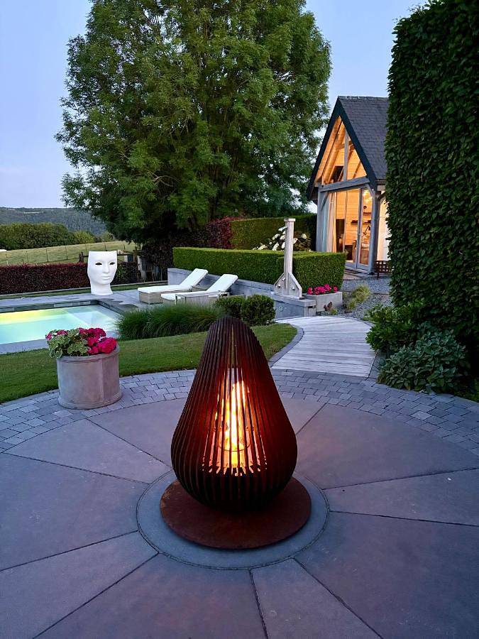 Gîte pour 2 personnes, avec vue et sauna ainsi que jardin et piscine