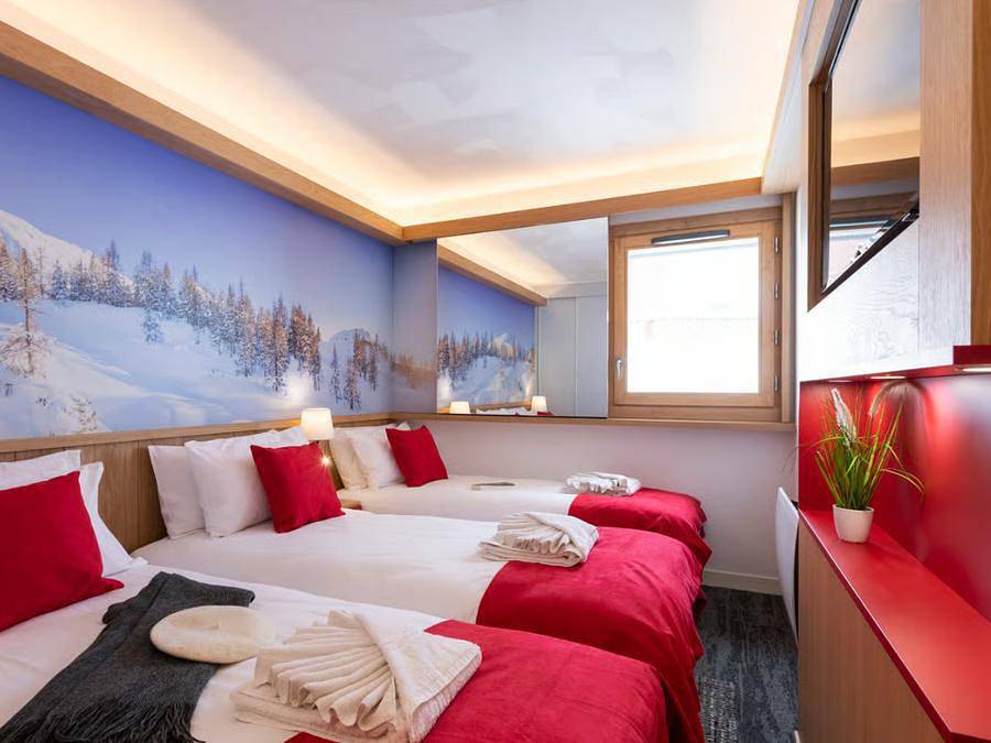 Village Club Mmv Plagne 2000 - Aime La Plagne - Chambre 3 personnes - Chambre pour 3 pers. in Aime 2000, Aime-la-Plagne