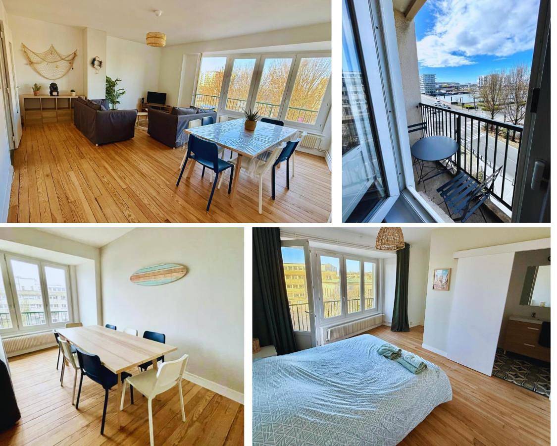 Appartement entier, La Criée, un balcon sur le port in Boulogne-sur-Mer, Région de Boulogne-sur-Mer