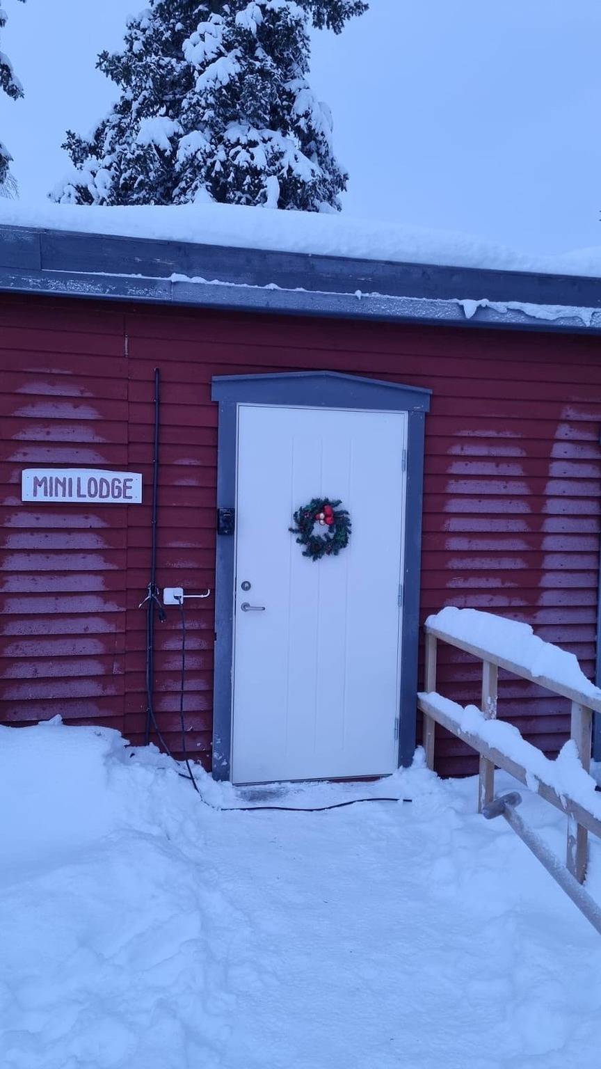 Camp Caroli Minihütte in Kiruna, Lappland (Schweden)