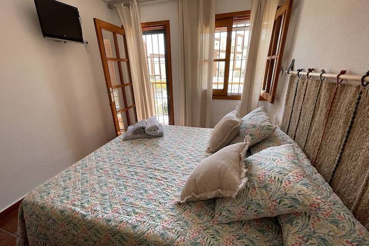 Semi-detached house 150 meters from the beach with private pool in Los Narejos, Los Alcázares