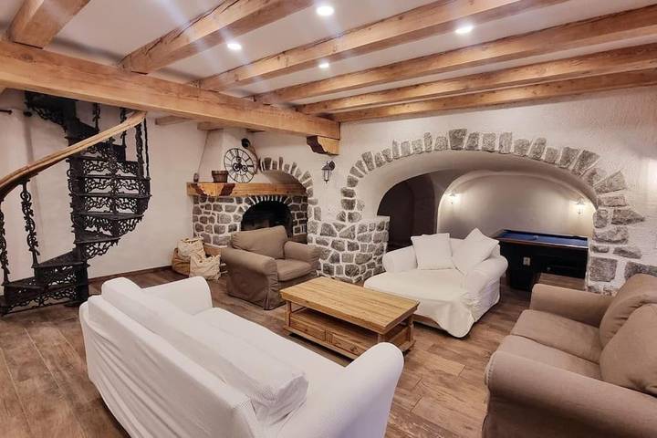 Maison de vacances pour 16 personnes, avec vue ainsi que sauna et jardin