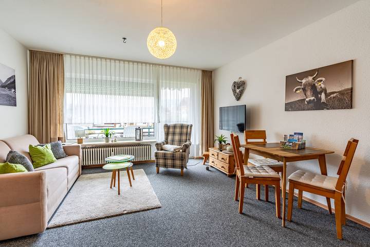 Ferienwohnung für 2 Personen, mit Balkon und Sauna in Fischen
