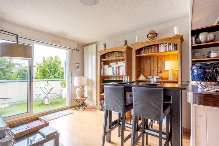Apartamento entero, Apartamento «El Balcón de los Alisios - Playa y puerto» con balcón in La Forêt-Fouesnant, Côte de Cornouaille