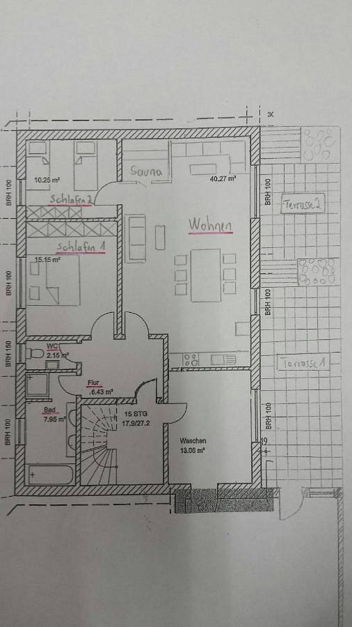 Ferienwohnung für 7 Personen, mit Terrasse und Sauna in Stolberg - 4