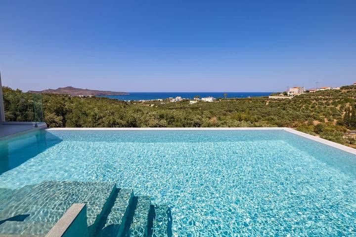 Villa für 10 Personen, mit Whirlpool und Pool sowie Balkon/Terrasse auf Kreta - 4