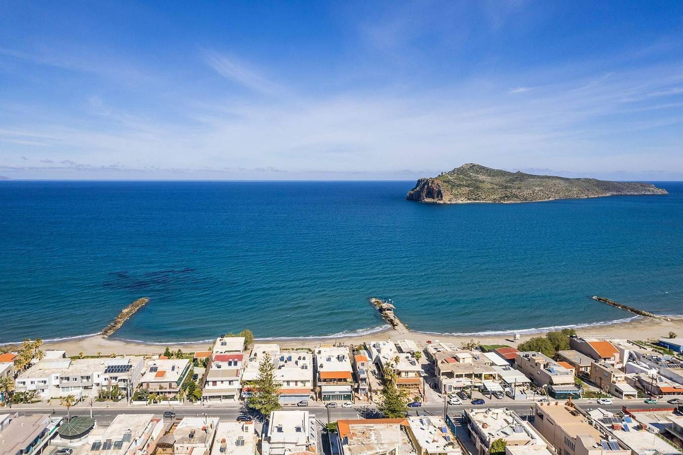 Hel leilighet, Orama Luxury Apartments︱Your 2Br Seaside Living in Agia Marina, Chaniaregionen