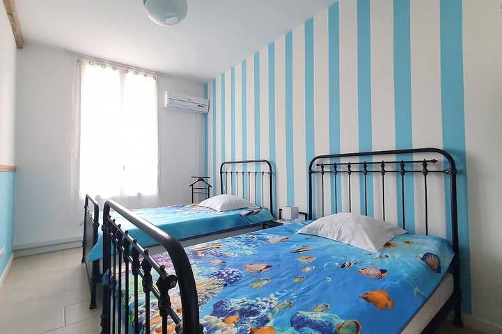 Ganze Wohnung, Duplex Im Alten Meisterhaus Mit Pool, Parkplatz, Strände 8 km in Pomérols, Mittelmeerküste (Frankreich)