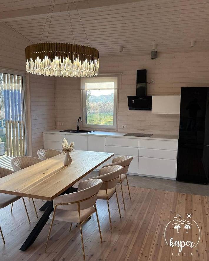 Domek letniskowy dla 4 osób, z widok i ogród oraz sauna, zwierzęta dozwolone na Pomorze