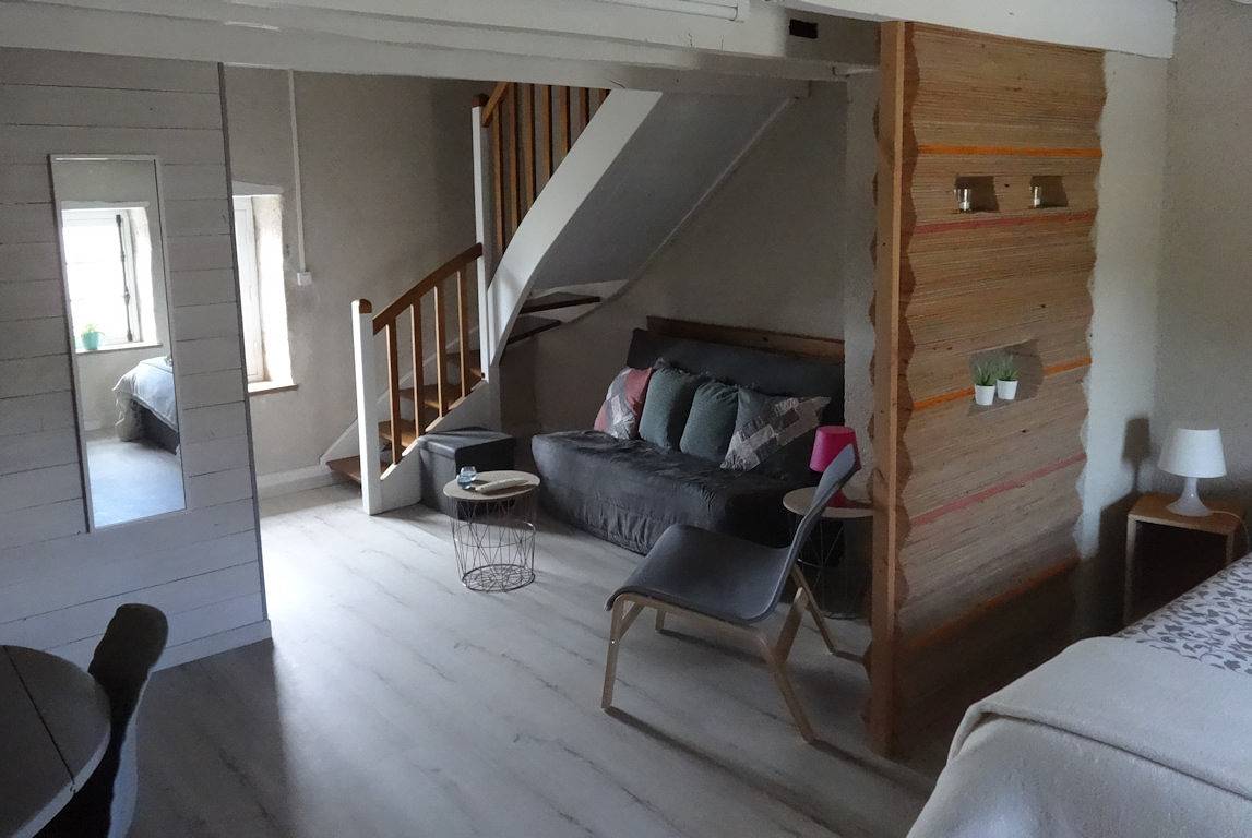 Chambres d'hôtes la Brousse Kacha - Chambre coeur in Malleret-Boussac, Région de Guéret