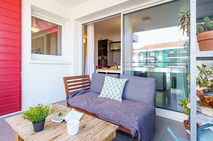 Appartement de vacances pour 2 personnes, avec balcon à Bidart