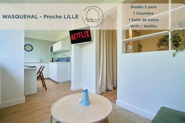 Gîte pour 2 personnes, avec vue à Wasquehal
